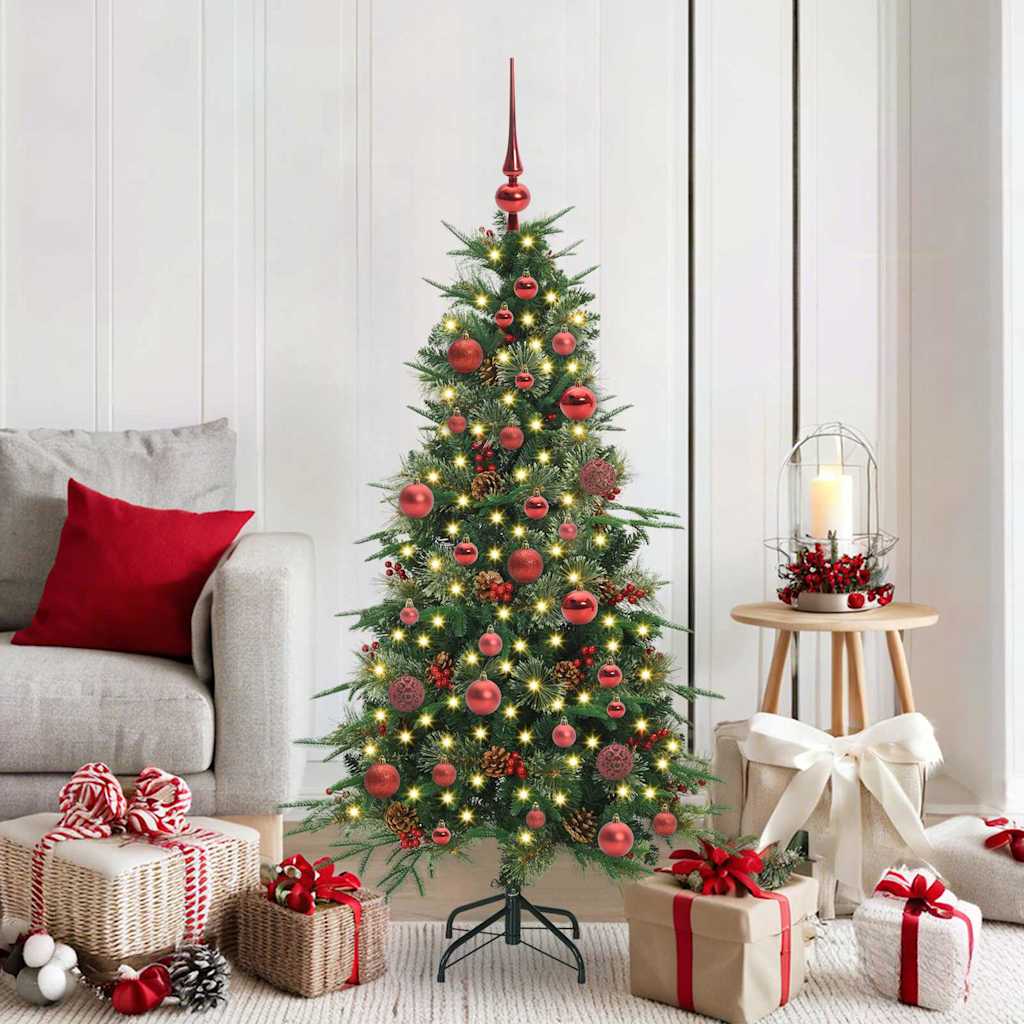 Vidaxx künstlicher klappbarer Weihnachtsbaum grün 150 cm PE und PVC