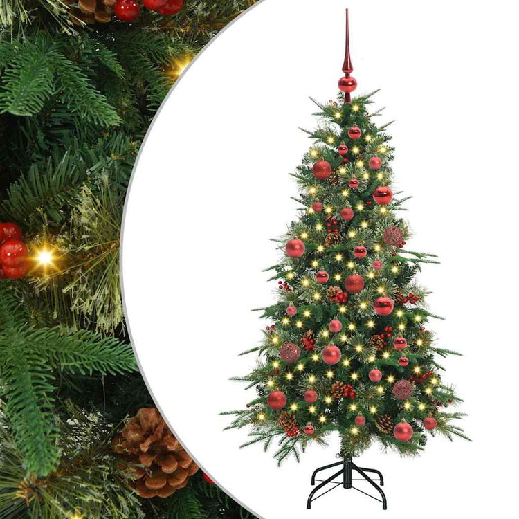 Vidaxx künstlicher klappbarer Weihnachtsbaum grün 150 cm PE und PVC