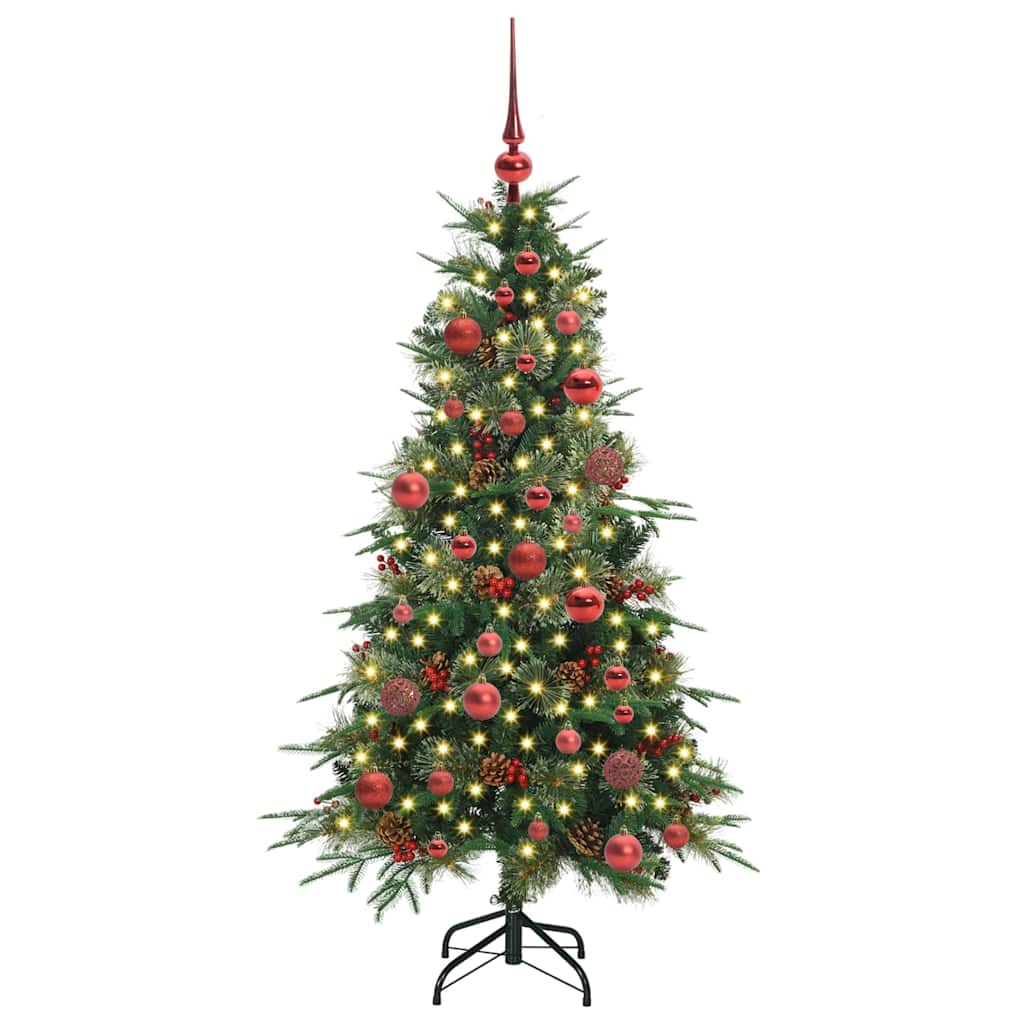 Vidaxx künstlicher klappbarer Weihnachtsbaum grün 150 cm PE und PVC