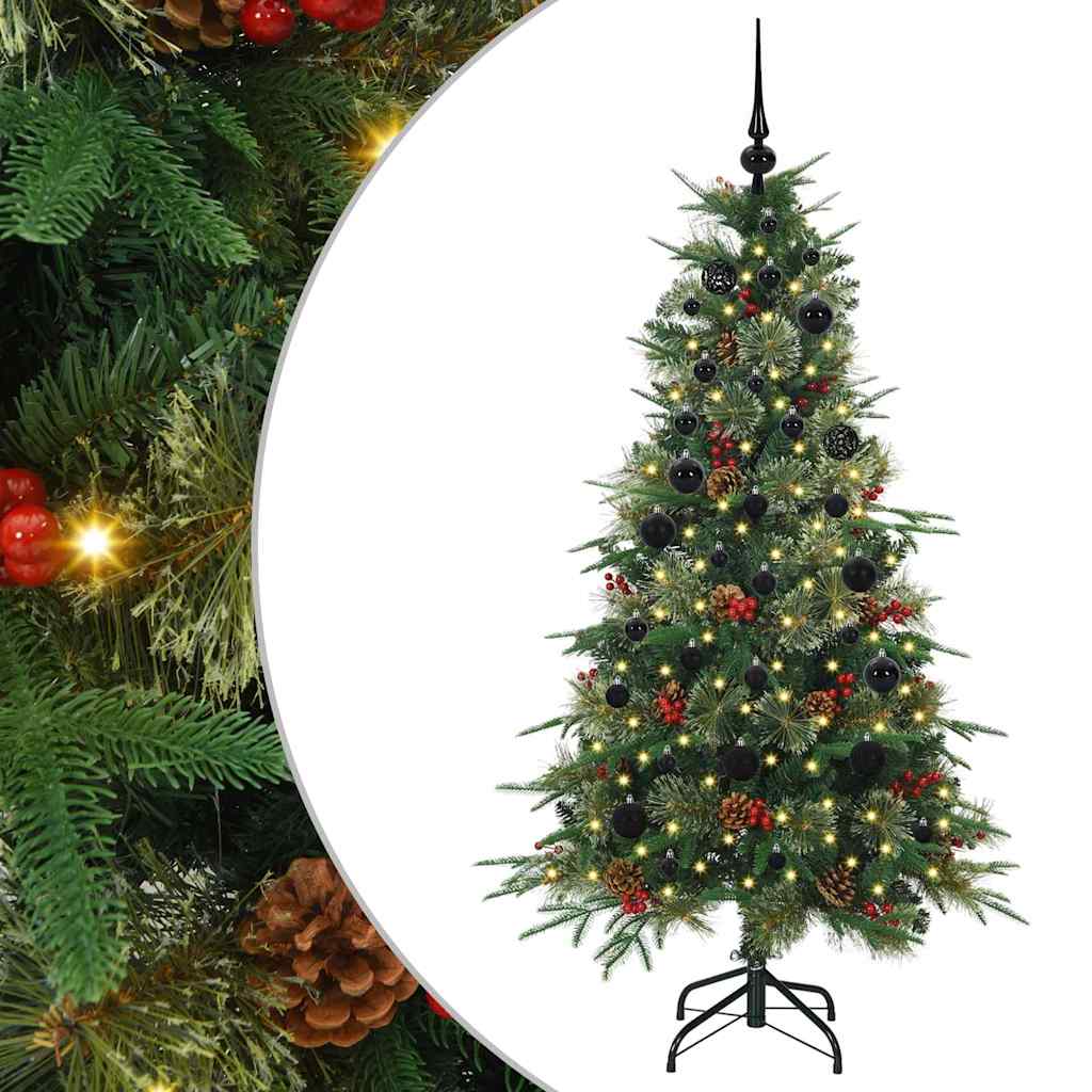 Vidaxx künstlicher klappbarer Weihnachtsbaum grün 150 cm PE und PVC