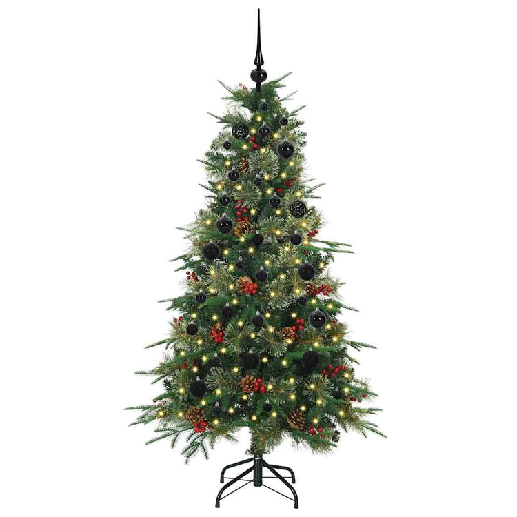 Vidaxx künstlicher klappbarer Weihnachtsbaum grün 150 cm PE und PVC