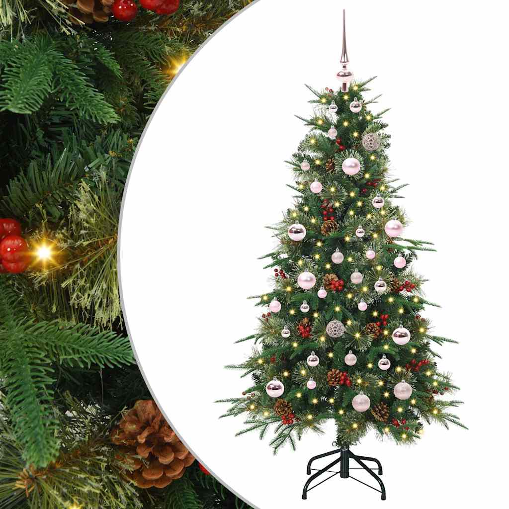 Vidaxx künstlicher klappbarer Weihnachtsbaum grün 150 cm PE und PVC