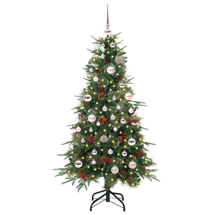 Vidaxx künstlicher klappbarer Weihnachtsbaum grün 150 cm PE und PVC