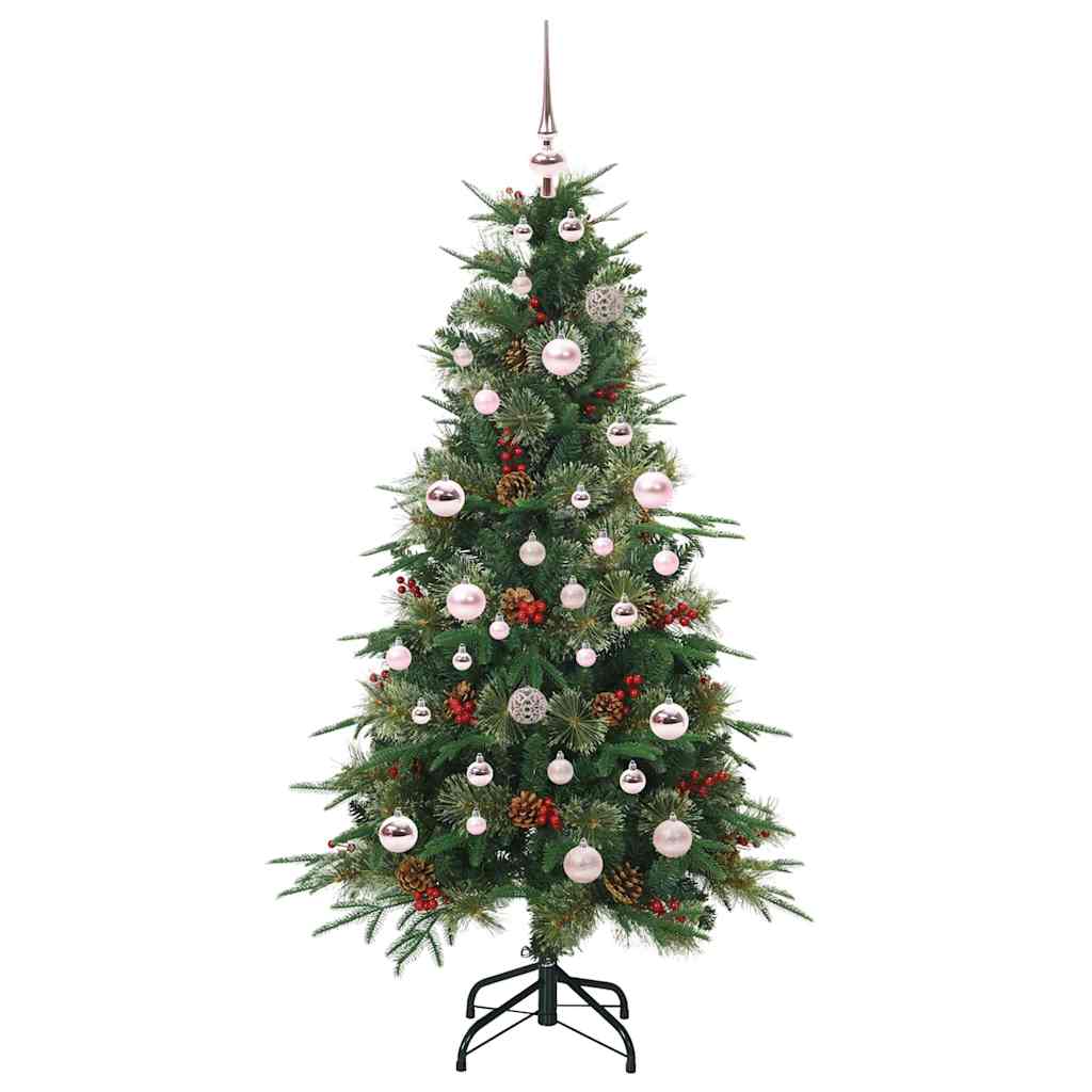 Vidaxx künstlicher klappbarer Weihnachtsbaum grün 150 cm PE und PVC