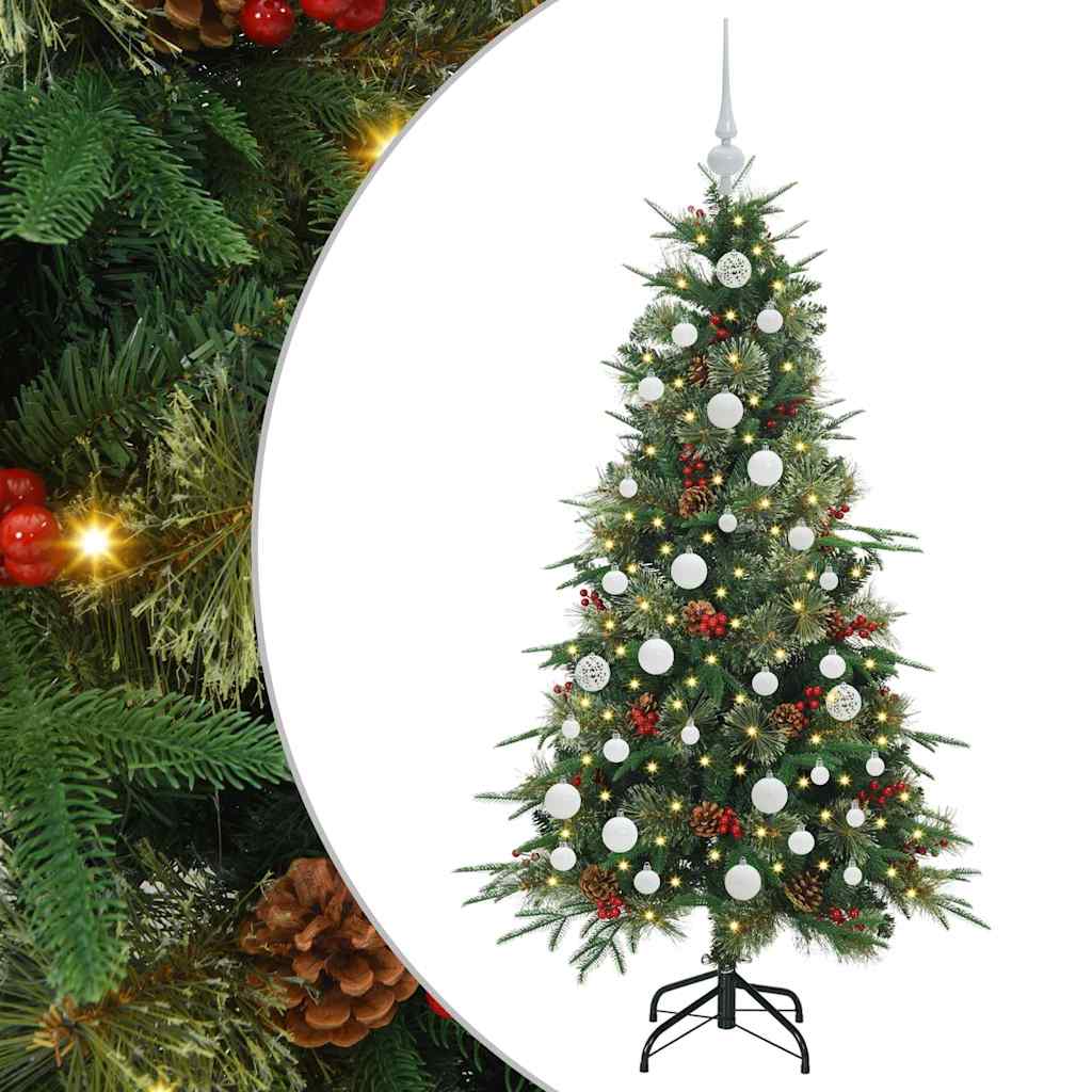 Vidaxx künstlicher klappbarer Weihnachtsbaum grün 150 cm PE und PVC