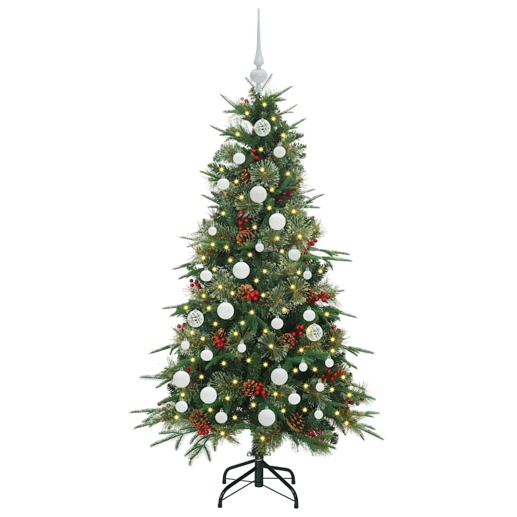 Vidaxx künstlicher klappbarer Weihnachtsbaum grün 150 cm PE und PVC
