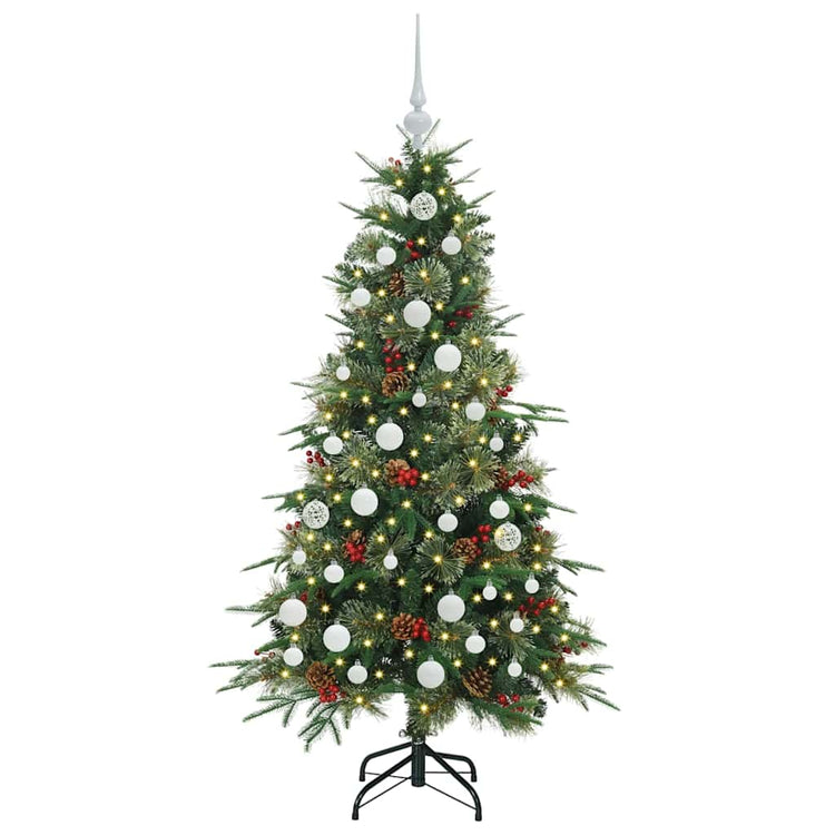 Vidaxx künstlicher klappbarer Weihnachtsbaum grün 150 cm PE und PVC