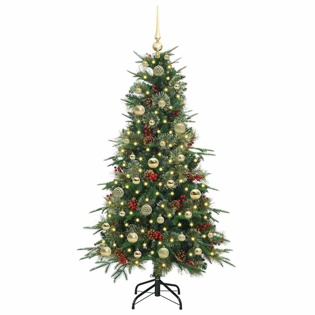 Vidaxx künstlicher klappbarer Weihnachtsbaum grün 150 cm PE und PVC