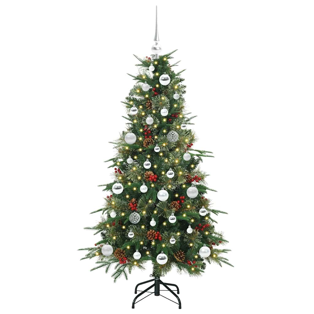 Vidaxx künstlicher klappbarer Weihnachtsbaum grün 150 cm PE und PVC