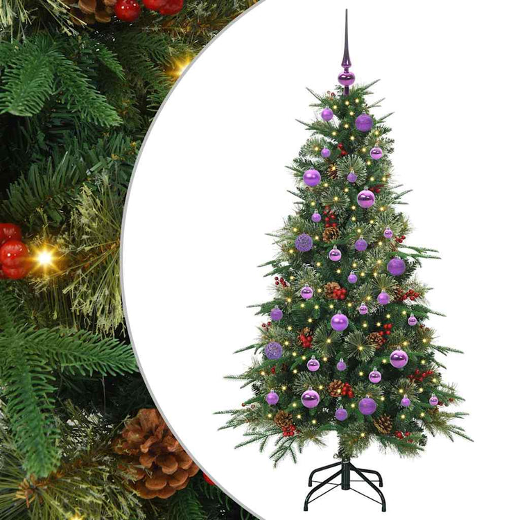 Vidaxx künstlicher klappbarer Weihnachtsbaum grün 150 cm PE und PVC