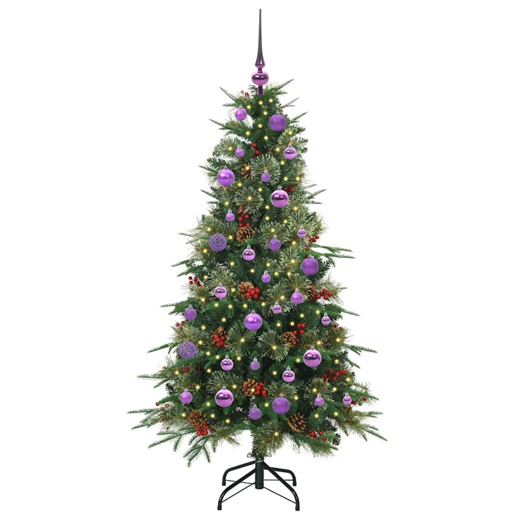 Vidaxx künstlicher klappbarer Weihnachtsbaum grün 150 cm PE und PVC