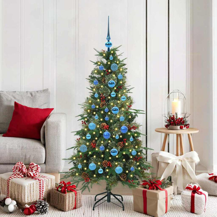 Vidaxx künstlicher klappbarer Weihnachtsbaum grün 150 cm PE und PVC