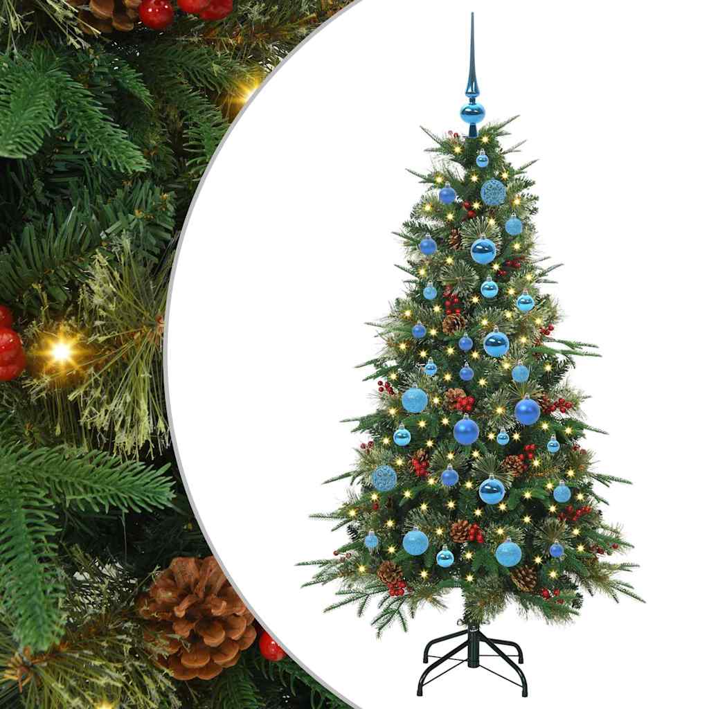 Vidaxx künstlicher klappbarer Weihnachtsbaum grün 150 cm PE und PVC