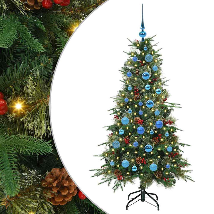 Vidaxx künstlicher klappbarer Weihnachtsbaum grün 150 cm PE und PVC