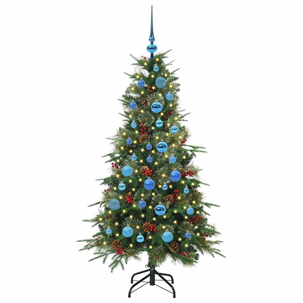 Vidaxx künstlicher klappbarer Weihnachtsbaum grün 150 cm PE und PVC