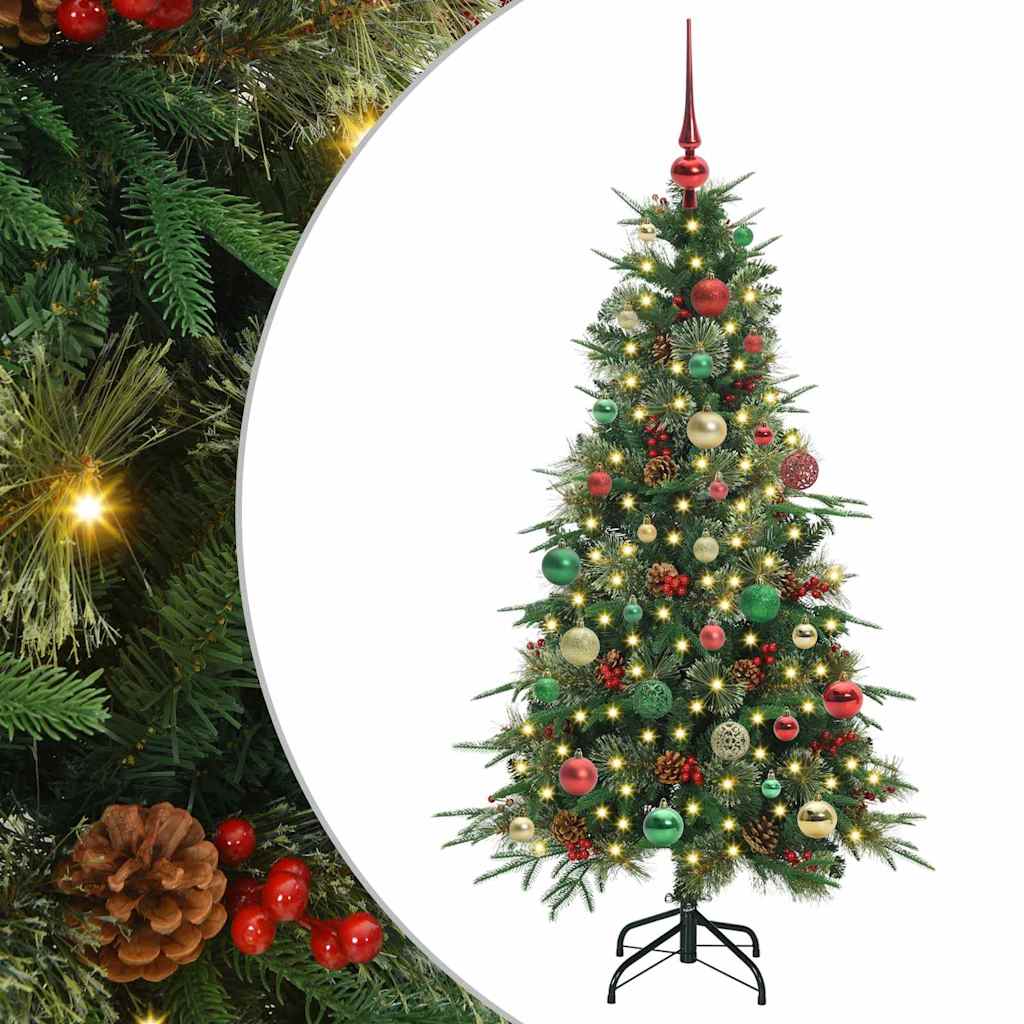 Vidaxx künstlicher klappbarer Weihnachtsbaum grün 150 cm PE und PVC