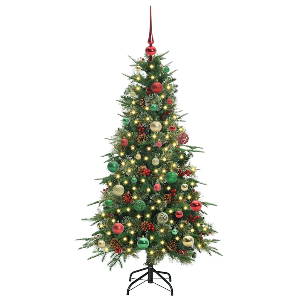 Vidaxx künstlicher klappbarer Weihnachtsbaum grün 150 cm PE und PVC