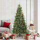 Vidaxx künstlicher klappbarer Weihnachtsbaum grün 180 cm PE und PVC