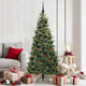 Vidaxx künstlicher klappbarer Weihnachtsbaum grün 180 cm PE und PVC