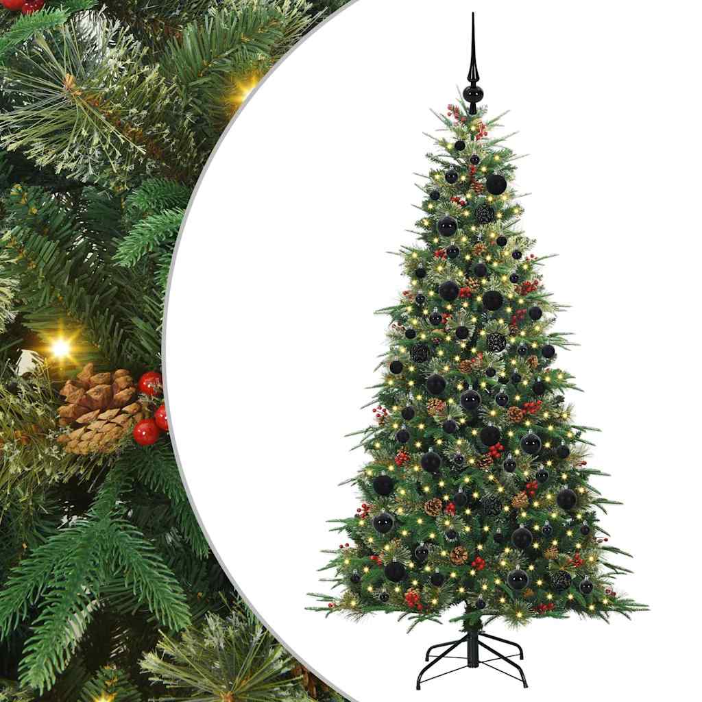 Vidaxx künstlicher klappbarer Weihnachtsbaum grün 180 cm PE und PVC