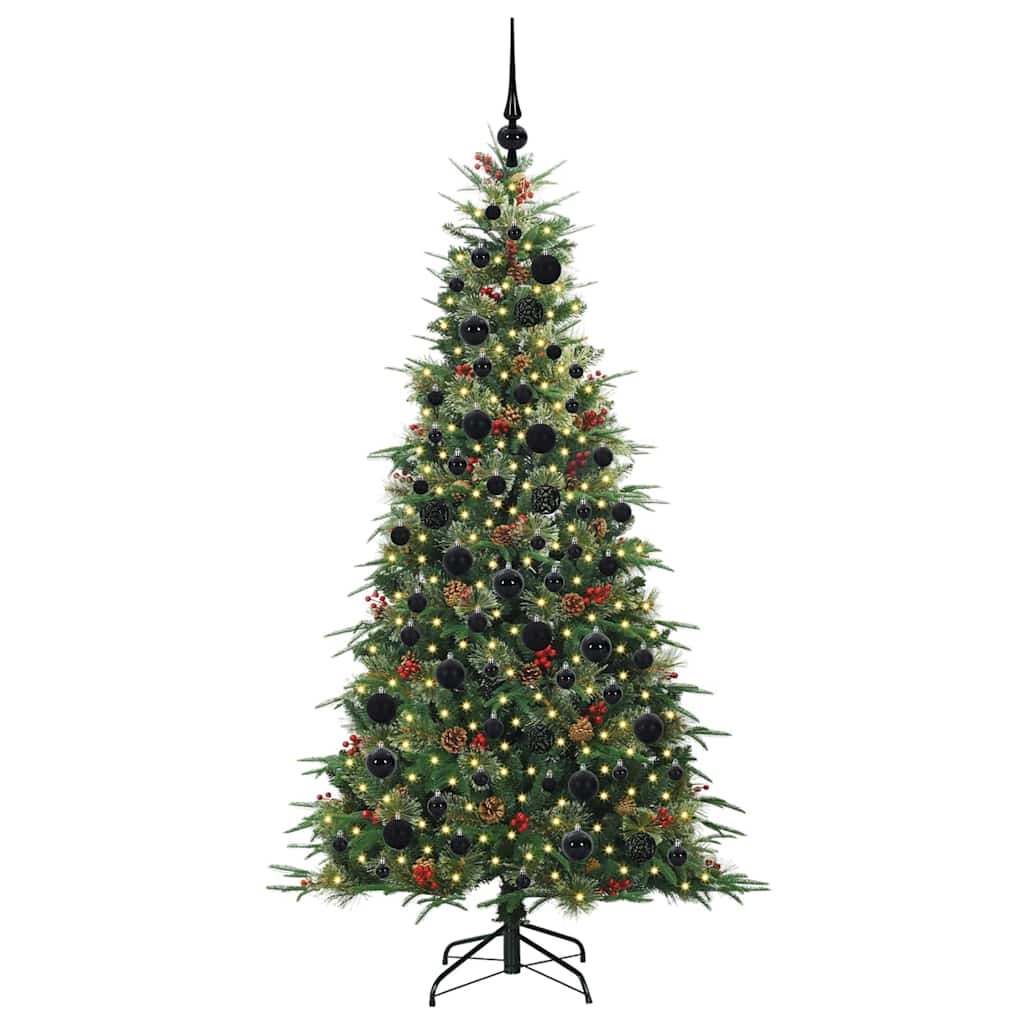 Vidaxx künstlicher klappbarer Weihnachtsbaum grün 180 cm PE und PVC