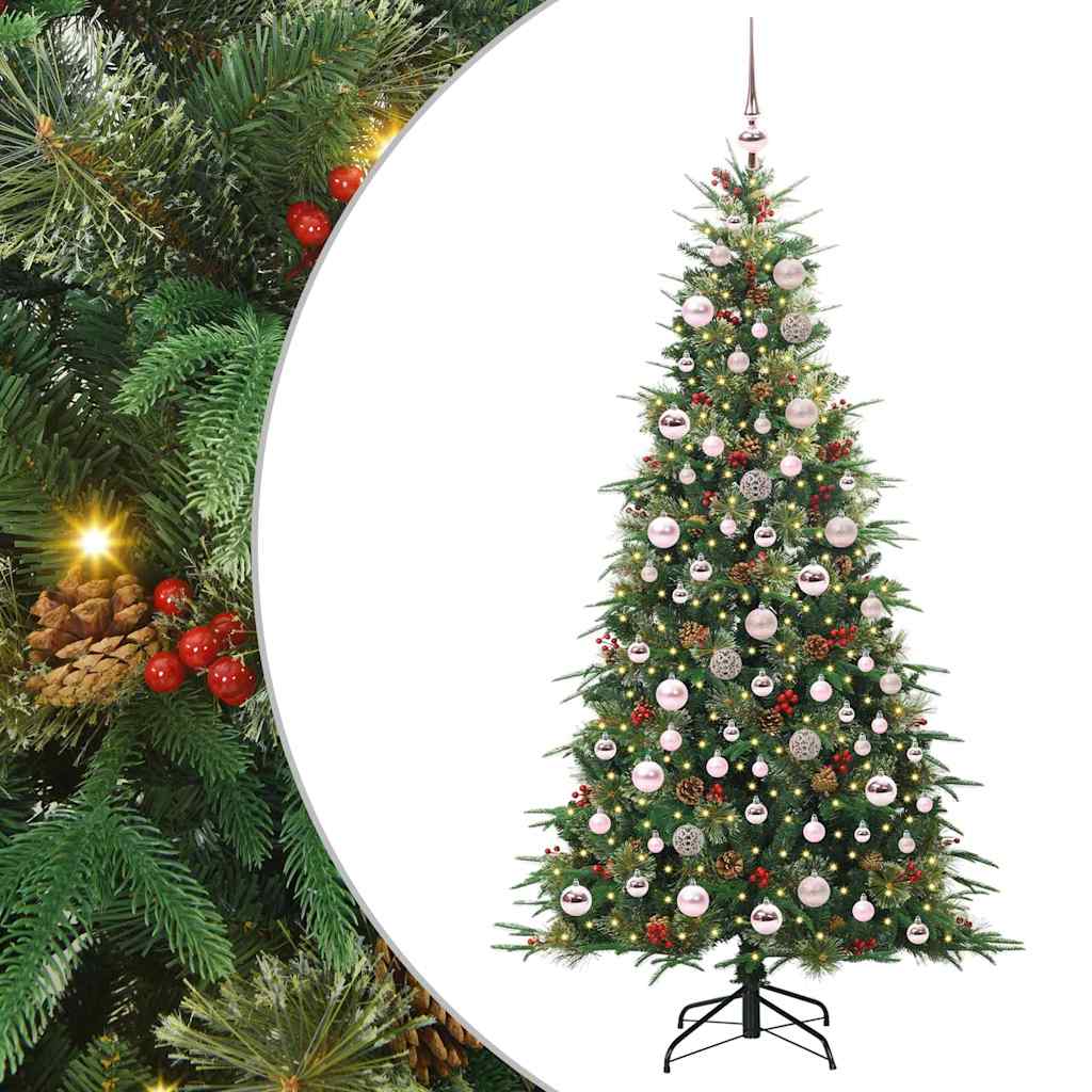 Vidaxx künstlicher klappbarer Weihnachtsbaum grün 180 cm PE und PVC