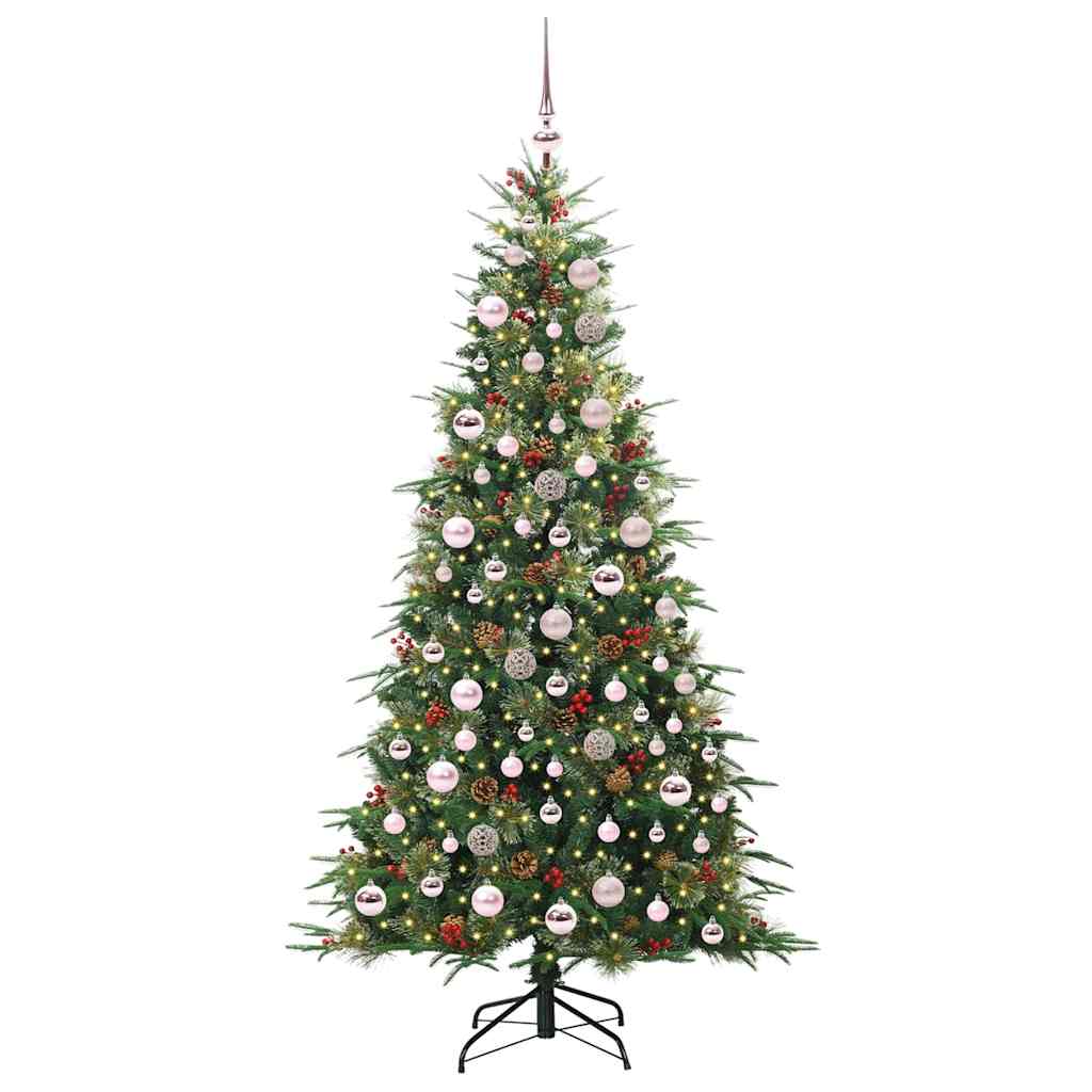 Vidaxx künstlicher klappbarer Weihnachtsbaum grün 180 cm PE und PVC