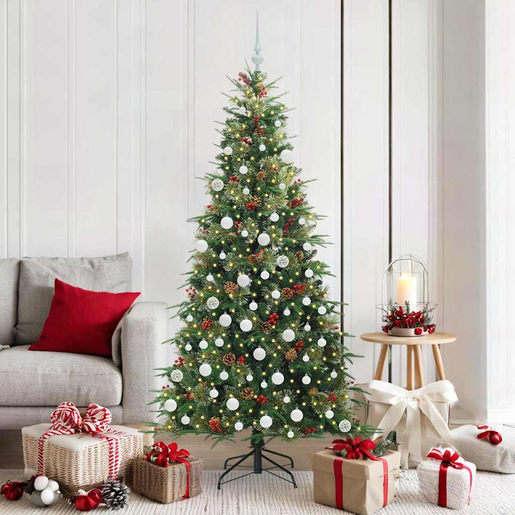 Vidaxx künstlicher klappbarer Weihnachtsbaum grün 180 cm PE und PVC