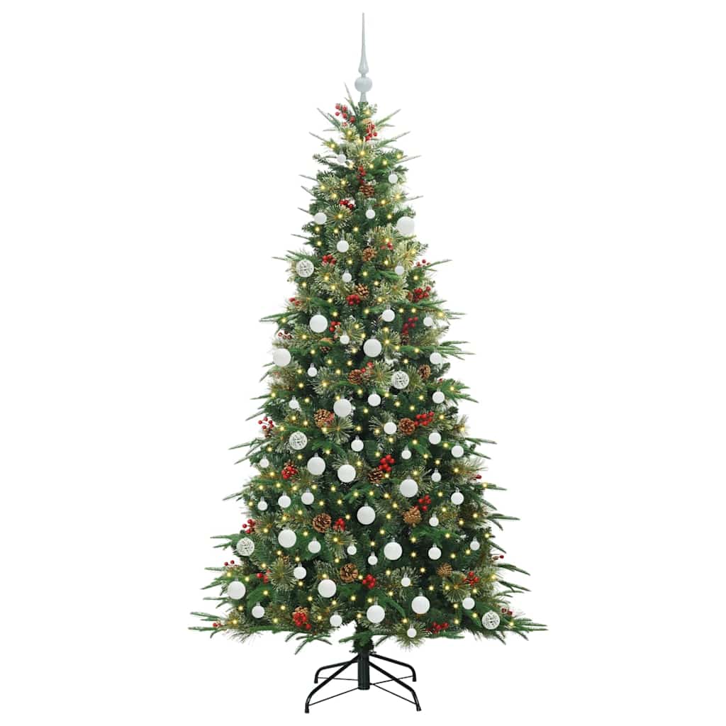 Vidaxx künstlicher klappbarer Weihnachtsbaum grün 180 cm PE und PVC