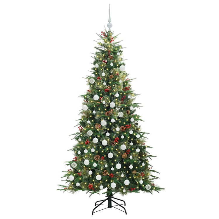 Vidaxx künstlicher klappbarer Weihnachtsbaum grün 180 cm PE und PVC