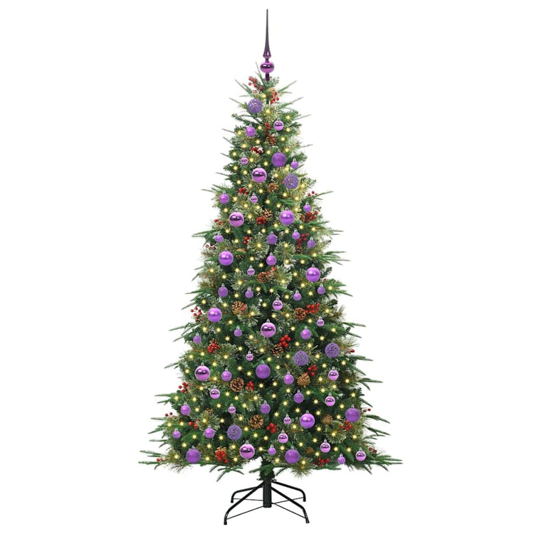 Vidaxx künstlicher klappbarer Weihnachtsbaum grün 180 cm PE und PVC