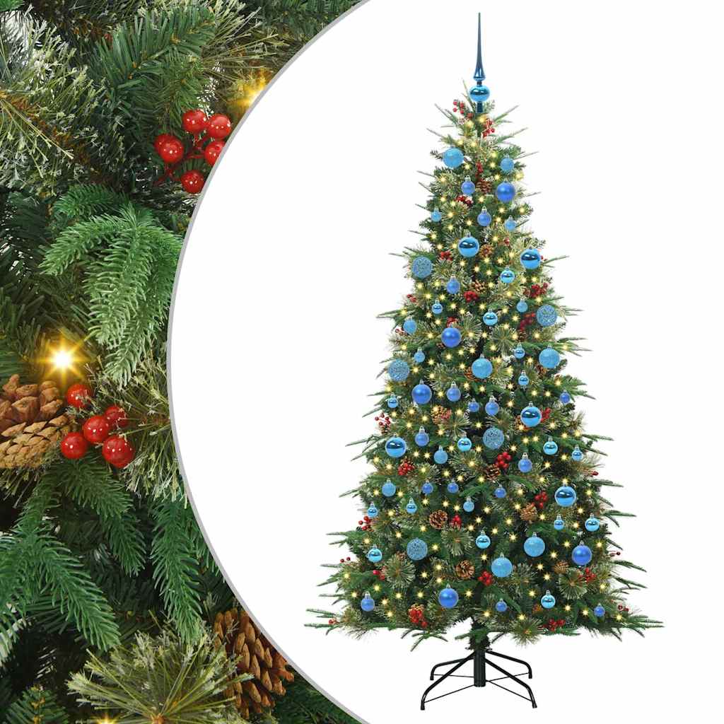 Vidaxx künstlicher klappbarer Weihnachtsbaum grün 180 cm PE und PVC