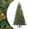 Vidaxx künstlicher klappbarer Weihnachtsbaum grün 210 cm PE und PVC