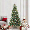 Vidaxx künstlicher klappbarer Weihnachtsbaum grün 210 cm PE und PVC