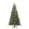 Vidaxx künstlicher klappbarer Weihnachtsbaum grün 210 cm PE und PVC