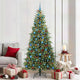 Vidaxx künstlicher klappbarer Weihnachtsbaum grün 210 cm PE und PVC