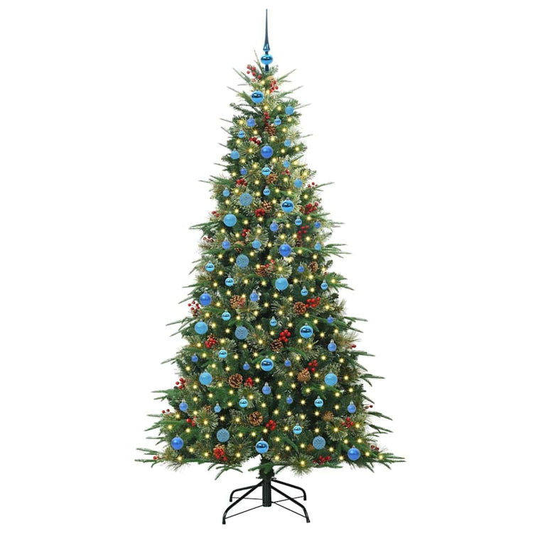 Vidaxx künstlicher klappbarer Weihnachtsbaum grün 210 cm PE und PVC