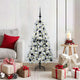 Vidaxx künstlicher klappbarer Weihnachtsbaum weiß 120 cm PE und PVC