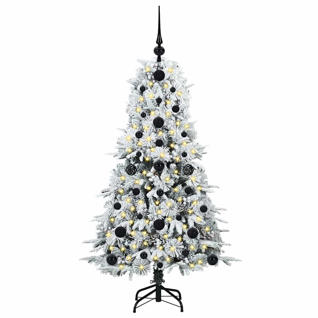 Vidaxx künstlicher klappbarer Weihnachtsbaum weiß 120 cm PE und PVC