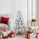 Vidaxx künstlicher klappbarer Weihnachtsbaum weiß 120 cm PE und PVC