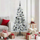 Vidaxx künstlicher klappbarer Weihnachtsbaum weiß 150 cm PE und PVC