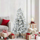 Vidaxx künstlicher klappbarer Weihnachtsbaum weiß 150 cm PE und PVC