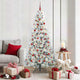Vidaxx künstlicher klappbarer Weihnachtsbaum weiß 180 cm PE und PVC