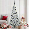 Vidaxx künstlicher klappbarer Weihnachtsbaum weiß 180 cm PE und PVC