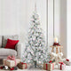 Vidaxx künstlicher klappbarer Weihnachtsbaum weiß 180 cm PE und PVC