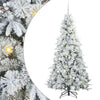Vidaxx künstlicher klappbarer Weihnachtsbaum weiß 180 cm PE und PVC