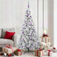 Vidaxx künstlicher klappbarer Weihnachtsbaum weiß 180 cm PE und PVC