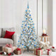 Vidaxx künstlicher klappbarer Weihnachtsbaum weiß 180 cm PE und PVC