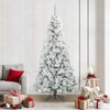 Vidaxx künstlicher klappbarer Weihnachtsbaum weiß 210 cm PE und PVC