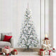 Vidaxx künstlicher klappbarer Weihnachtsbaum weiß 210 cm PE und PVC
